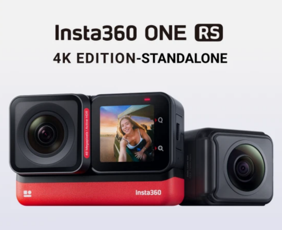 Refurbished Insta360 ONE RS 586 Wide-Angle Kit (Non-MFI) - 4K 60fps Video, 48MP Photo, 5M Waterproof