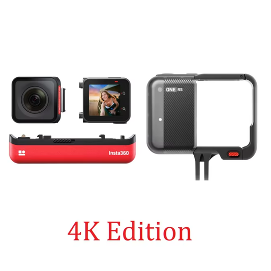 Refurbished Insta360 ONE RS 586 Wide-Angle Kit (Non-MFI) - 4K 60fps Video, 48MP Photo, 5M Waterproof