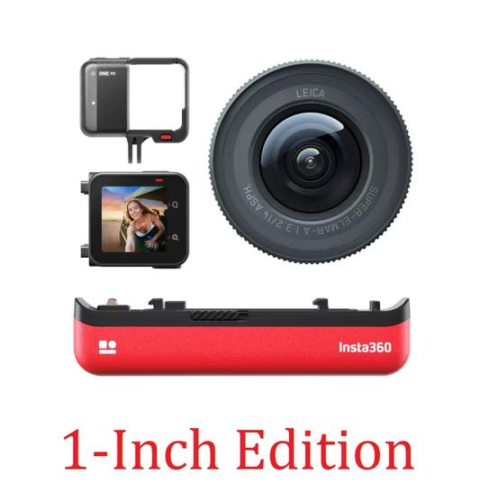 Official Refurbished Insta360 ONE RS 1-Inch Leica Edition - 6K Action Camera w/ 28mm Lens & FlowStabilization (Certified Like New)
